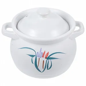 Каструля Керамічна 2 л термостійка з кришкою - Фото 1