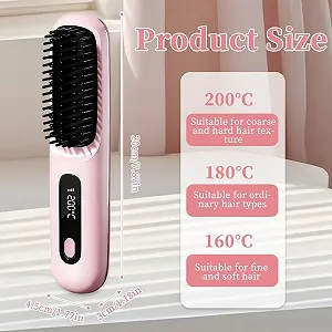 Щетка-выпрямитель Foreverup беспроводная 160-200°C 4000 мАч synthetic.ua - Фото 1