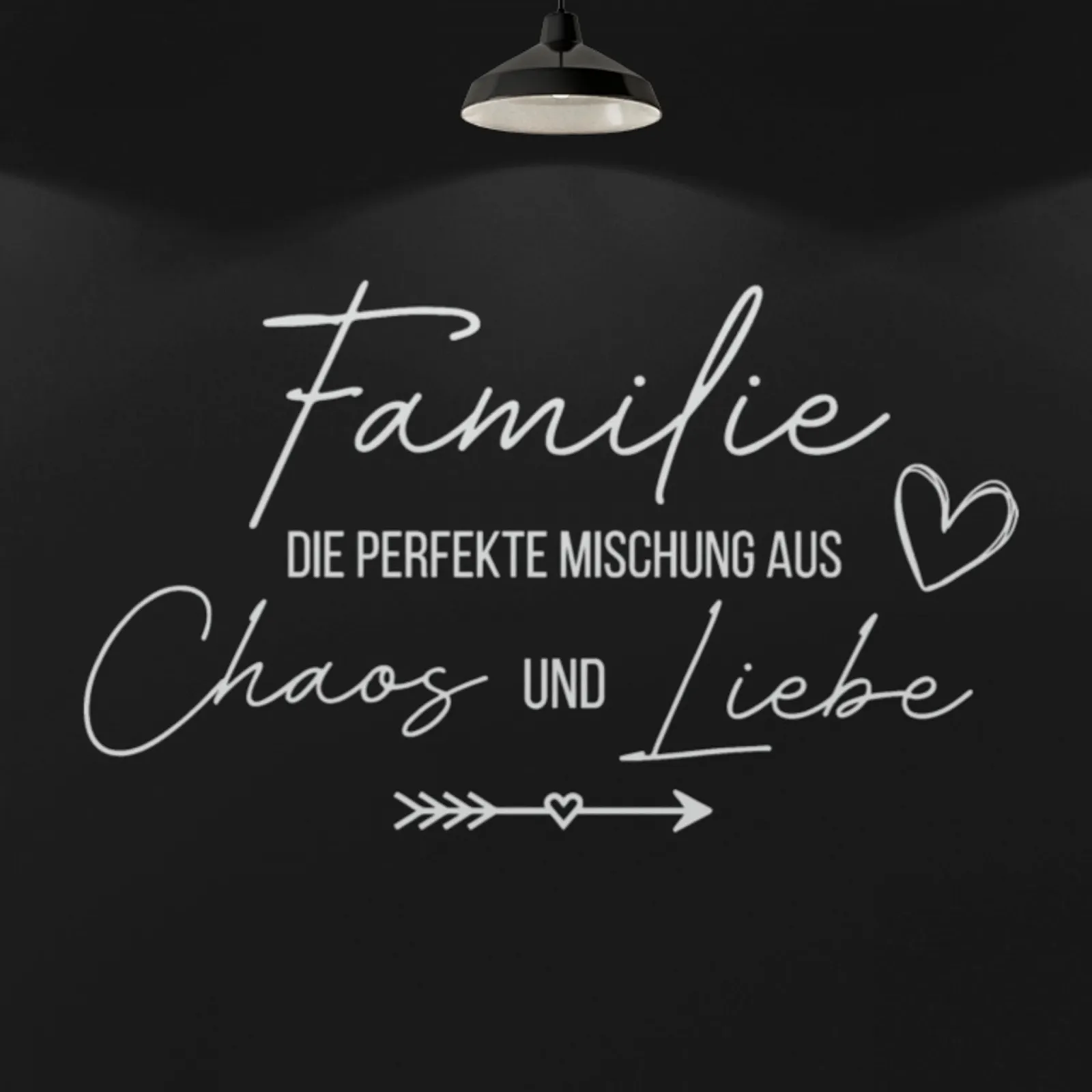 Наклейка на стіну Klebekönig Family the Perfect Mix Цитата, фото №3