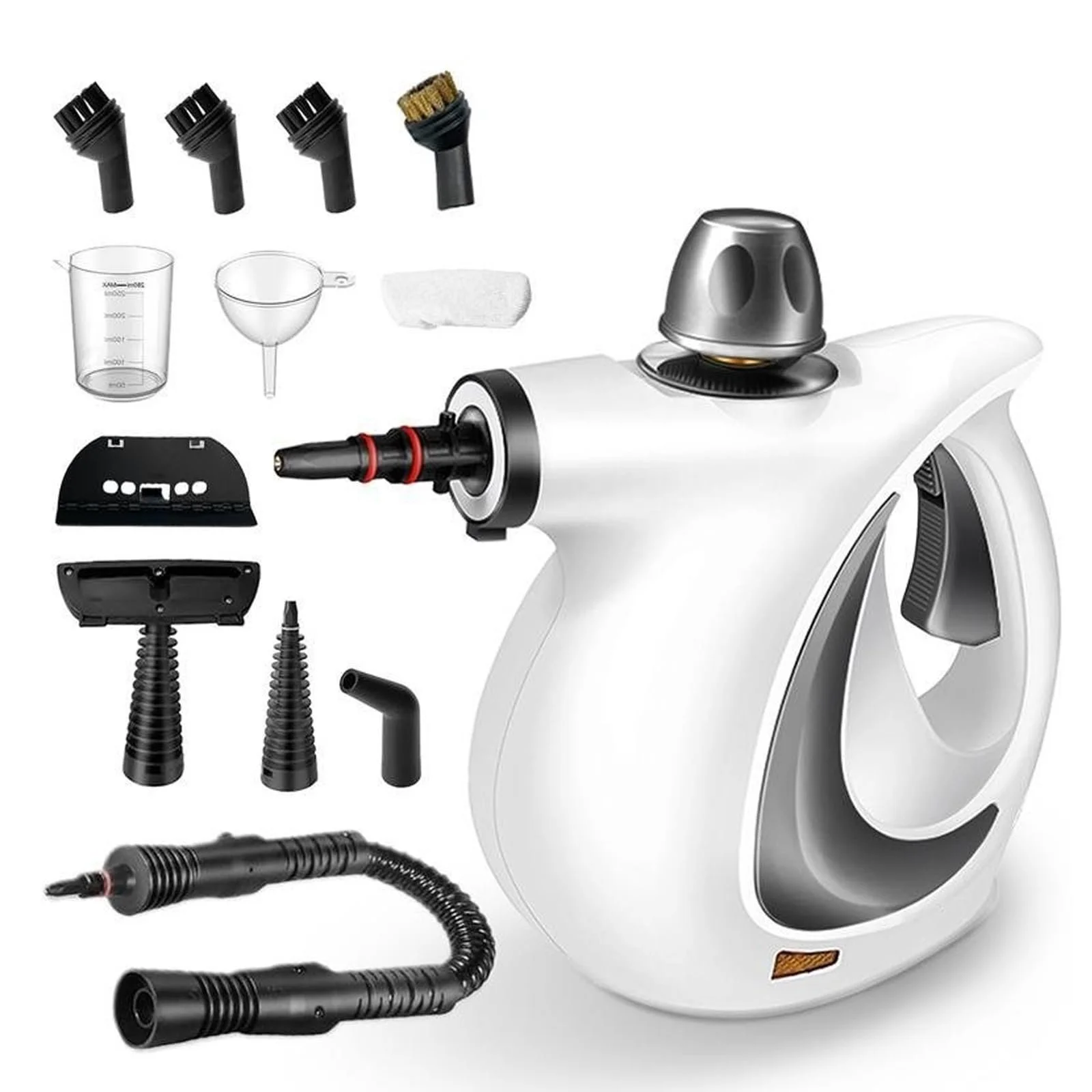 Пароочисник Red Hut Mobile 1050 W 3.2 Bar з 12 насадками ручний портативний Сірий, фото №1