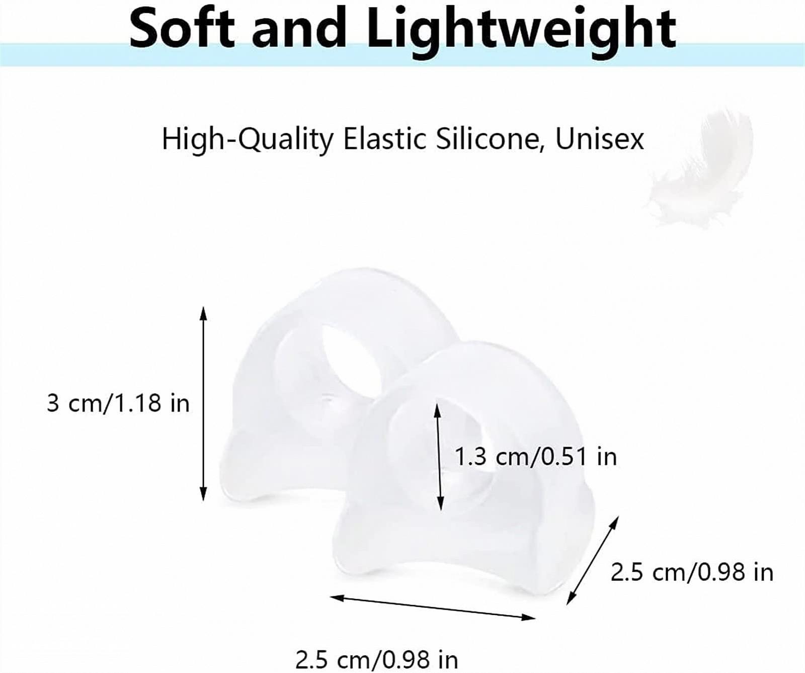 Роздільники для пальців ніг MUSUMI 4 пари Прозорий, для корекції вальгусної деформації, гелеві, для полегшення болю, фото №3