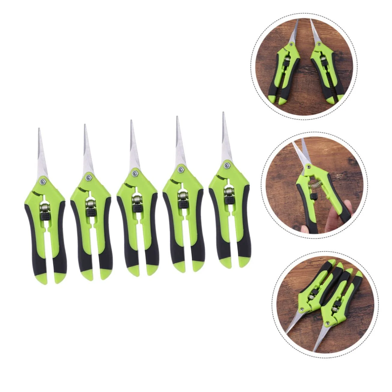 Секатор Happyyami Нержавіюча сталь Пластикова ручка, фото №4 Секатор Happyyami Нержавіюча сталь Пластикова ручка, фото №4