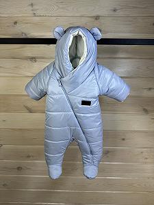 Зимовий комбінезон 62, 68, 74, 80 р блакитний synthetic.ua - Фото 1