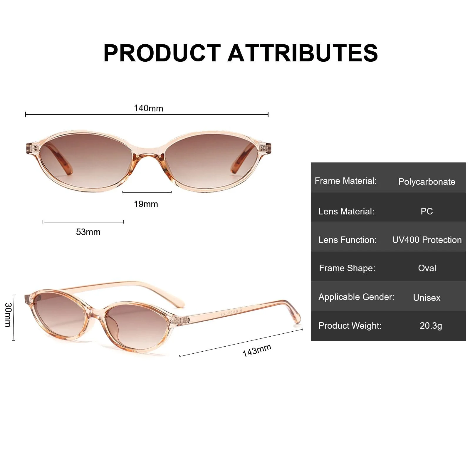 Овальні сонцезахисні окуляри Long Keeper для жінок, модні маленькі, фото №2