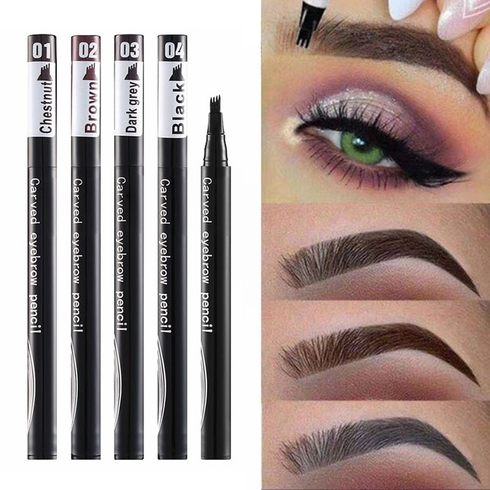 Олівець для брів Wasser з чотирьохзубчастим наконечником водостійкий, фото №5 Олівець для брів Wasser з чотирьохзубчастим наконечником водостійкий, фото №5