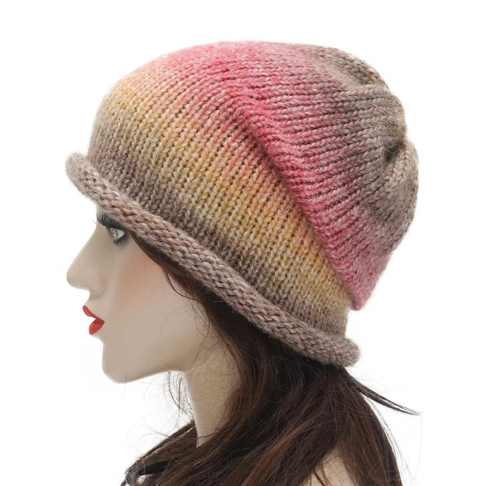 Вязаная шапка-бини ZLYC, мягкая зимняя эластичная, фото №3 Вязаная шапка-бини ZLYC, мягкая зимняя эластичная, фото №3