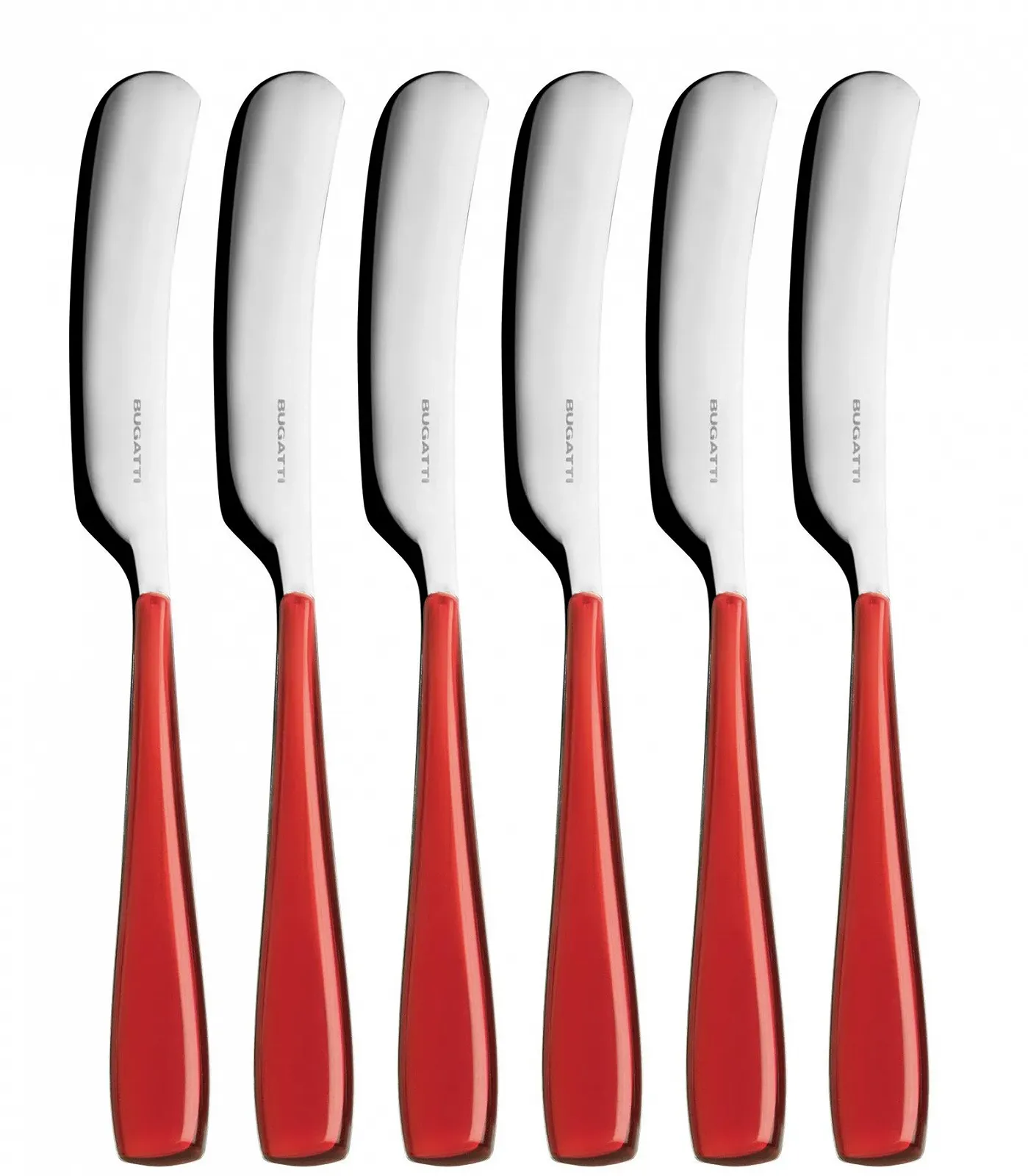 Набір столових приборів Ніж для масла Bugatti Essenza EZ3U-057F32/6, 6 шт., червоний, фото №1