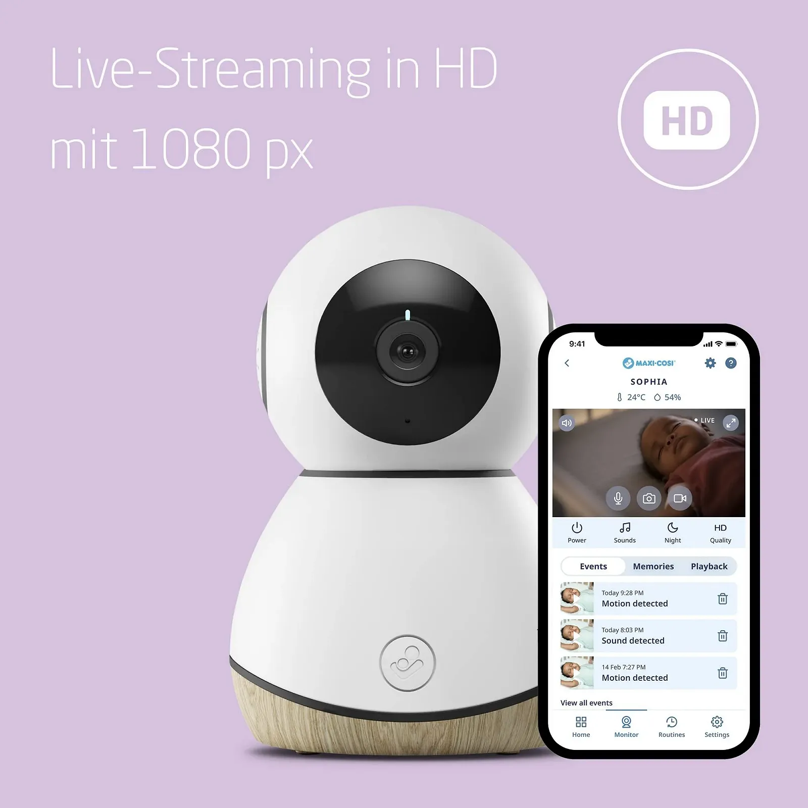 Відеоняня Maxi-Cosi See Connected Home 1080 px HD WiFi Audio Live Streaming Alexa Google Assistant, фото №2 Відеоняня Maxi-Cosi See Connected Home 1080 px HD WiFi Audio Live Streaming Alexa Google Assistant, фото №2