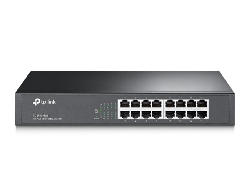 Коммутатор TP-Link TL-SF1016DS 16xFE металу, фото №2