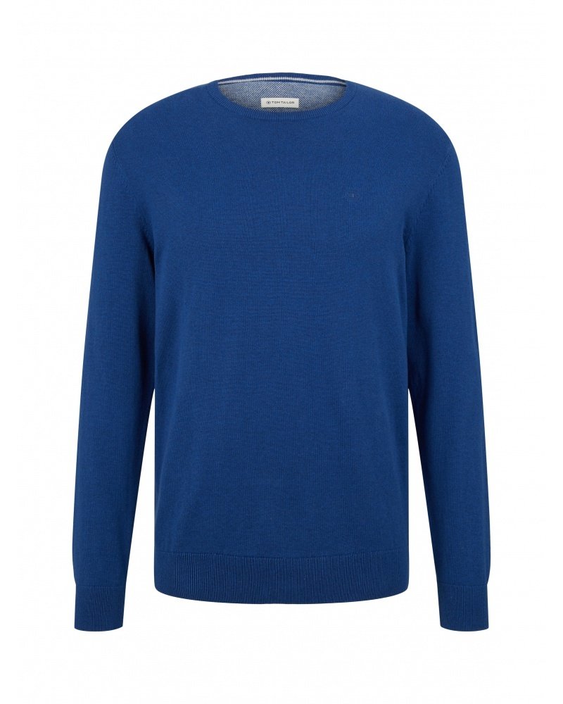 Джемпер Tom Tailor basic crew neck sweater 1027661-11284 Синій XXXL, фото №4