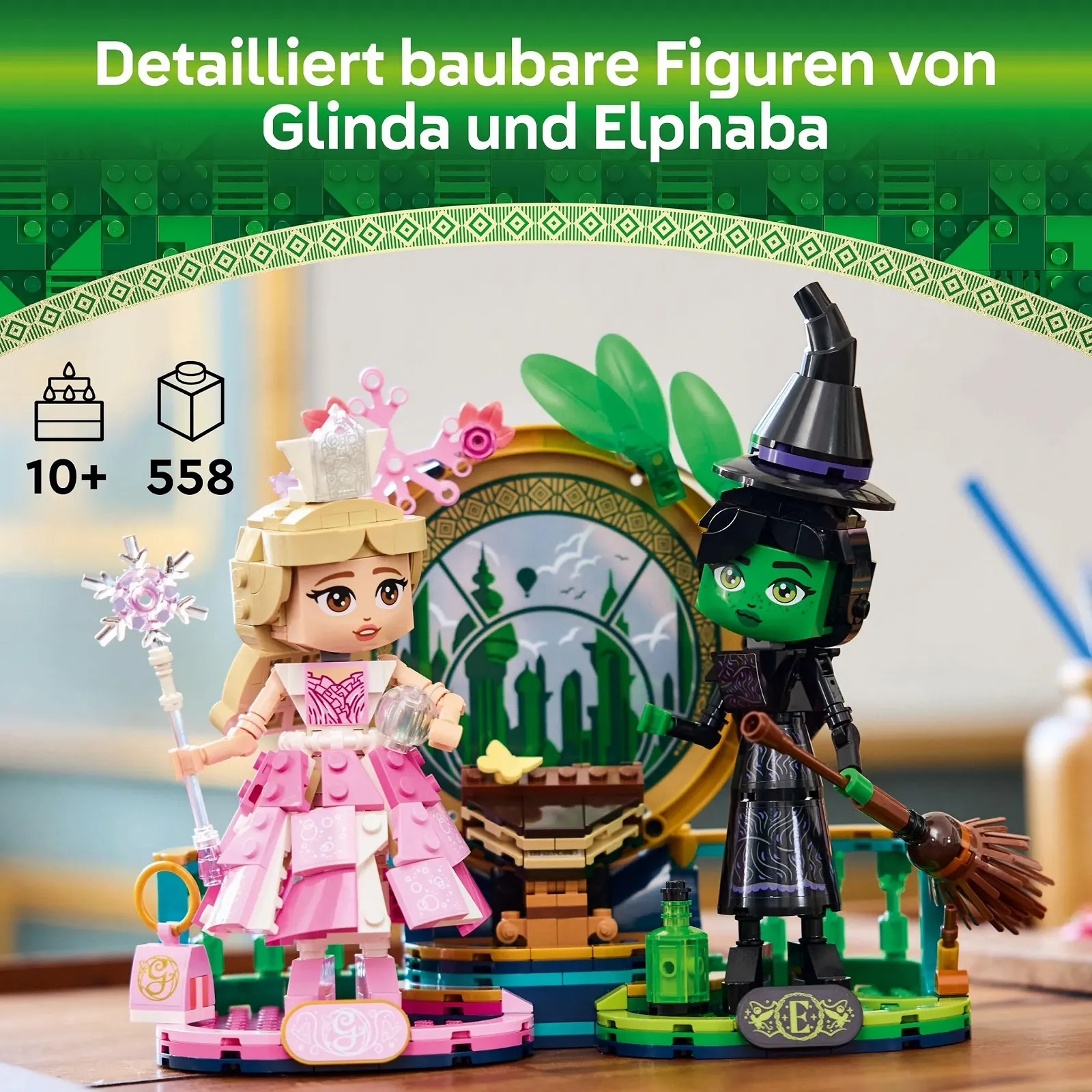 Конструктор LEGO Wicked Elphaba and Glinda Dolls - Игрушка с коллекционными фигурками ведьм из страны Оз - Креативный подарок для девочек от 10 лет - 75682, фото №3 Конструктор LEGO Wicked Elphaba and Glinda Dolls - Игрушка с коллекционными фигурками ведьм из страны Оз - Креативный подарок для девочек от 10 лет - 75682, фото №3