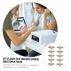 3D Декор для ногтей Пчелы 10 шт, сплав, материал для маникюра, украшения для ногтей для вечеринок и повседневного использования synthetic.ua - Фото 1