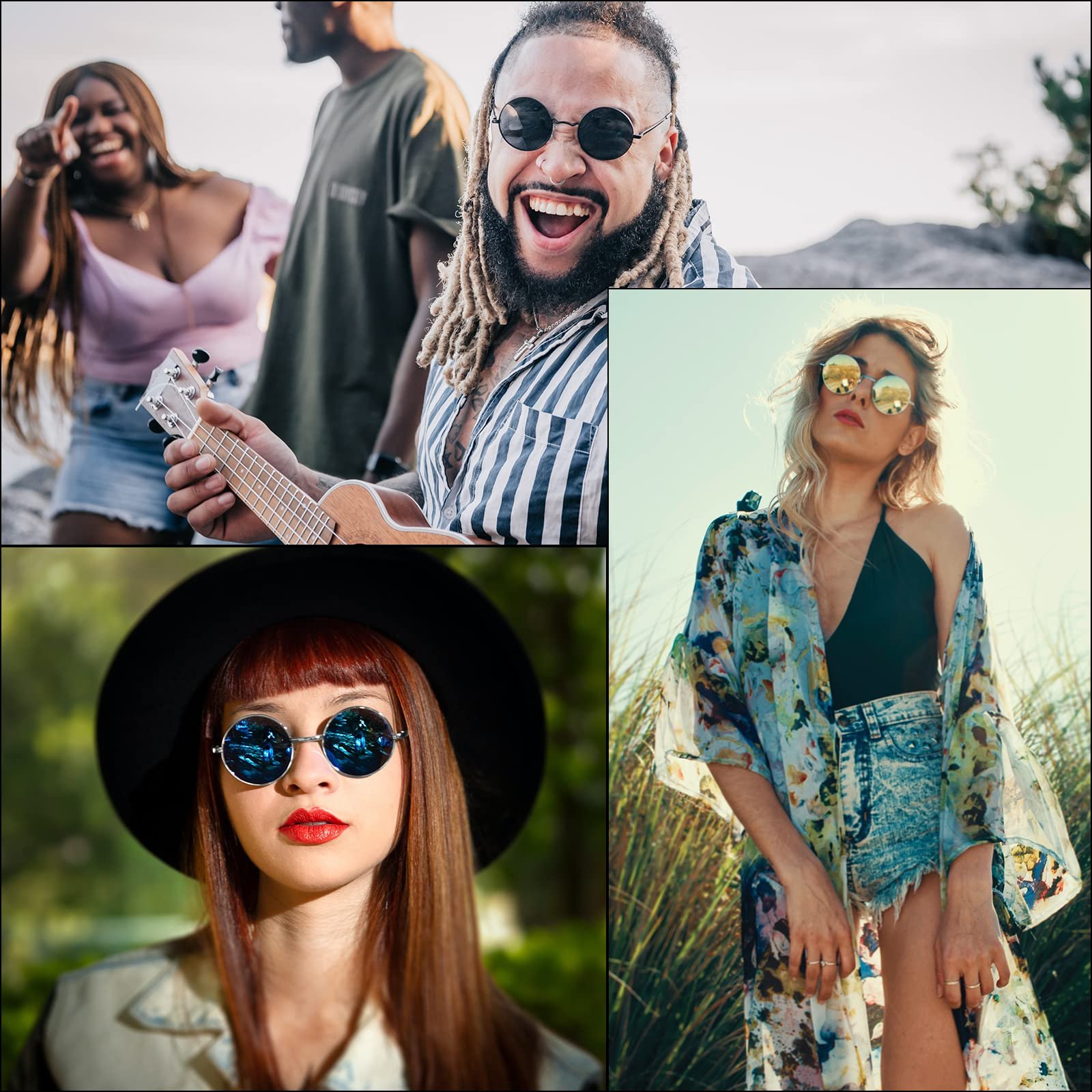 Солнцезащитные очки PARTY GO для мужчин и женщин UV400 поляризованные маленькие круглые, фото №6