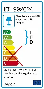 Настільна лампа для кабінету Leuchten Direkt Leon 11532-18 4.8 Вт теплий білий чорна USB synthetic.ua - Фото 1