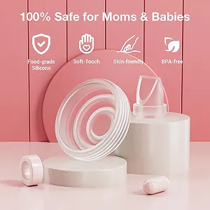 Запчасти для молокоотсоса Momcozy M5 набор 12 единиц (8 клапанов и 4 мембраны) аксессуары для грудного вскармливания synthetic.ua - Фото 1