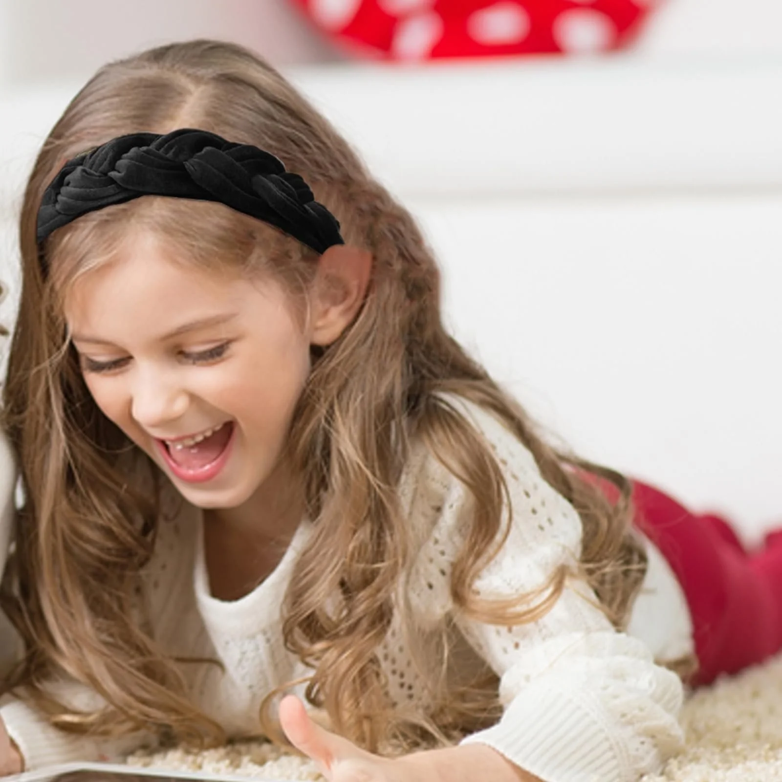 Обруч Оксамитовий Плетений Вінтажний, фото №4 Обруч Оксамитовий Плетений Вінтажний, фото №4