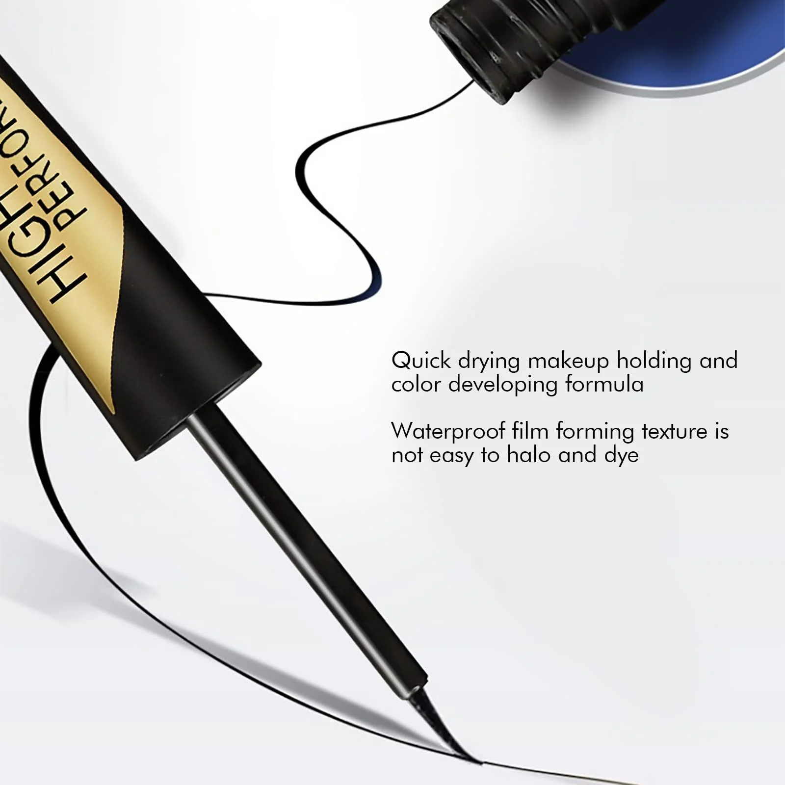 Підводка Elegant Insanely Tattooed Рідка Підводка для очей з аплікатором, пігментована, водостійка 5 мл Чорний, фото №4 Підводка Elegant Insanely Tattooed Рідка Підводка для очей з аплікатором, пігментована, водостійка 5 мл Чорний, фото №4