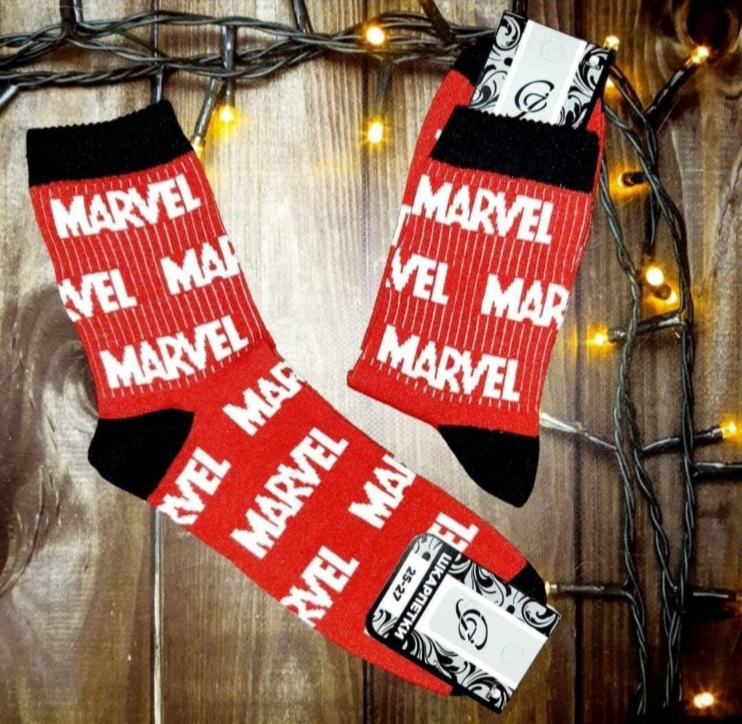 Чоловічі молодіжні шкарпетки високі демісезонні червоні 39-44 розмір, фото №1