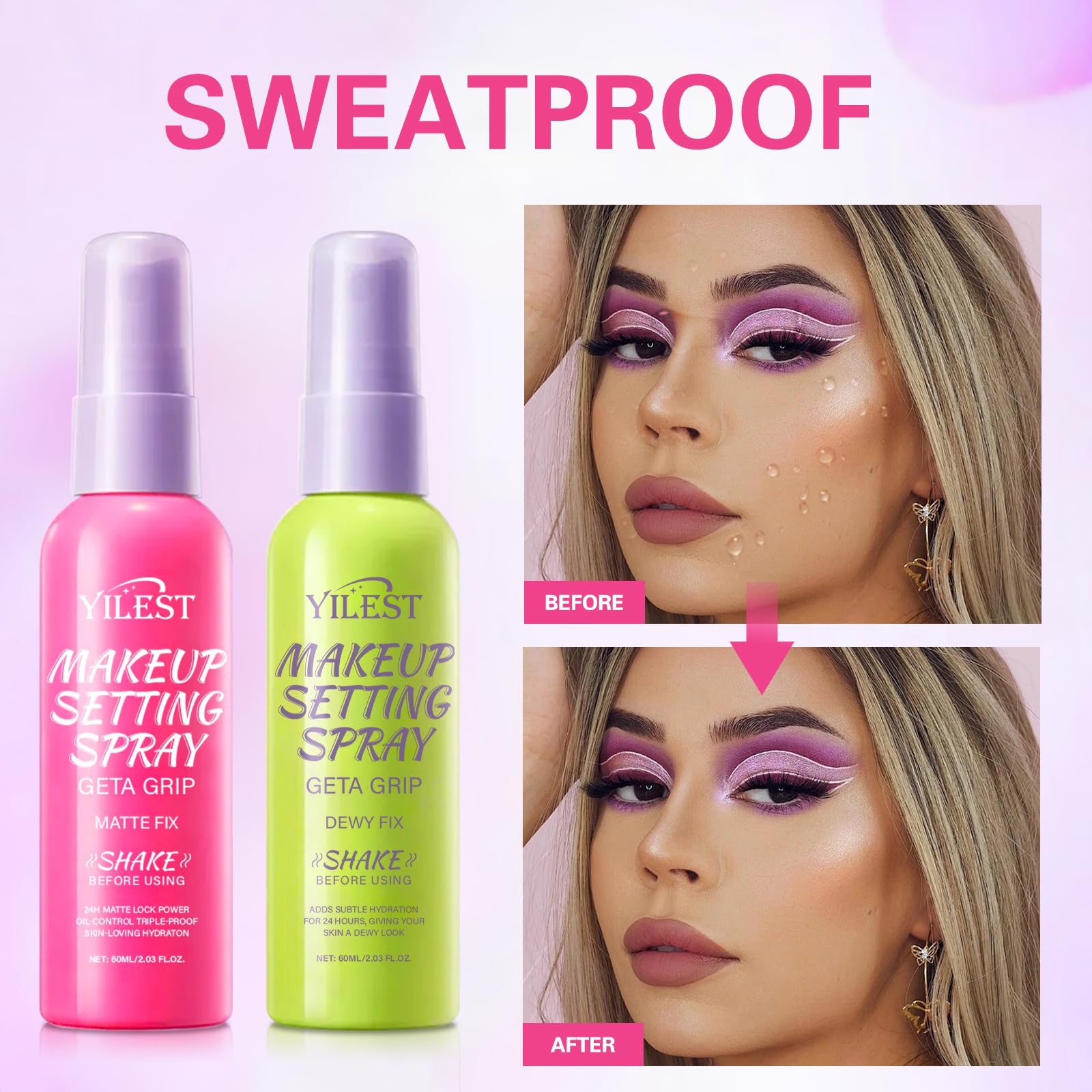 Спрей Tpyag Makeup Fixing Long-Lasting Fixation Dewy Matte Effect Зелений, фото №4