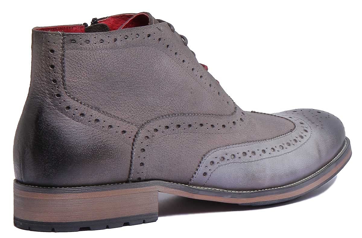 Челсі Justin Reece Rugged Brogue, сірий, фото №4