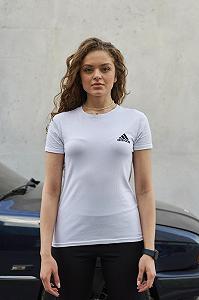 Жіноча футболка Adidas біла - Фото 1