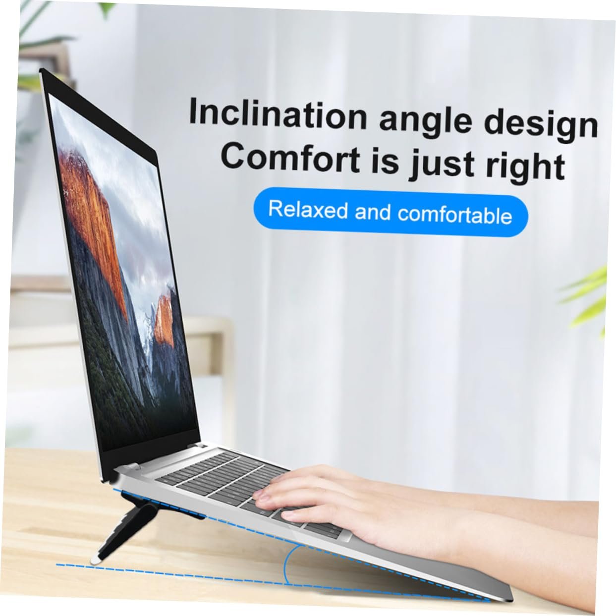 Підставка для ноутбука GALPADA 4 x, складана для ноутбука, ергономічна регульована по висоті для охолодження портативна для офісу, фото №2 Підставка для ноутбука GALPADA 4 x, складана для ноутбука, ергономічна регульована по висоті для охолодження портативна для офісу, фото №2