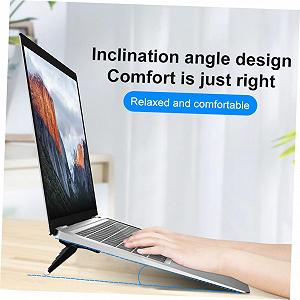 Підставка для ноутбука GALPADA 4 x, складана для ноутбука, ергономічна регульована по висоті для охолодження портативна для офісу synthetic.ua - Фото 1