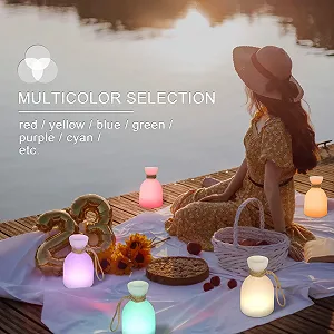 Настольная лампа MALUX Bottle беспроводная с дистанционным управлением, 8 цветов, LED, на аккумуляторе, водонепроницаемая synthetic.ua - Фото 1