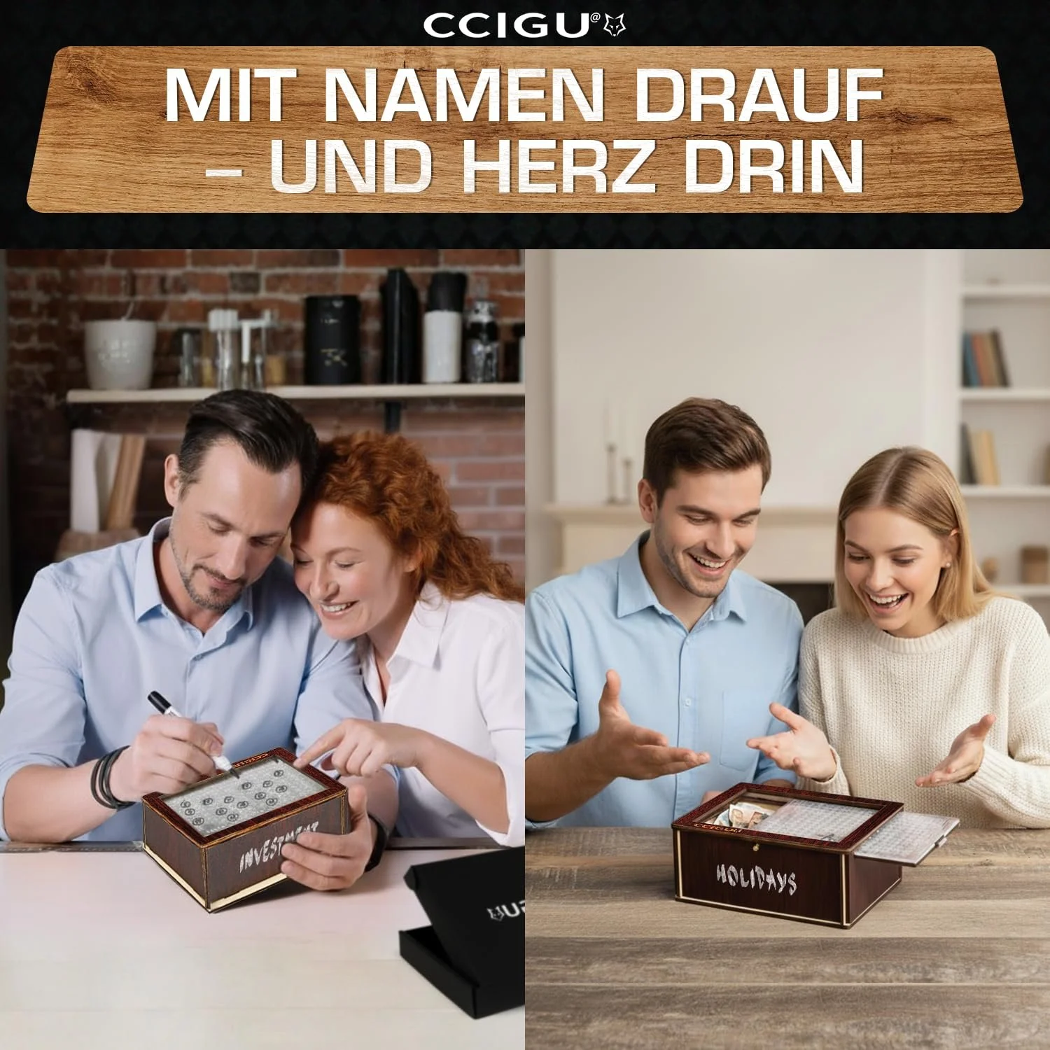 Скарбничка 2025 дерев'яна з лічильником та маркером дерев'яна A+, фото №6