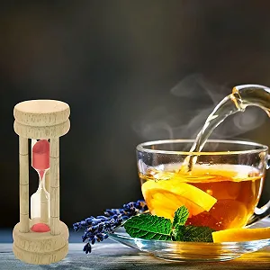 Таймер для яиц песочный Fackelmann бук бежевый 10 x 3.5 x 3.5 см synthetic.ua - Фото 1