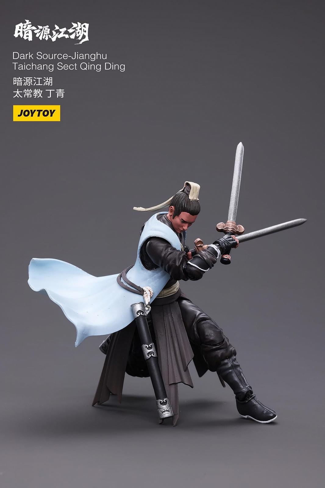 Фигурка JoyToy Dark Source Battle for The Stars Series Chinese Ancient Warriors Jianghu Taichang Sect Qing Ding, масштаб 1/18, фото №7