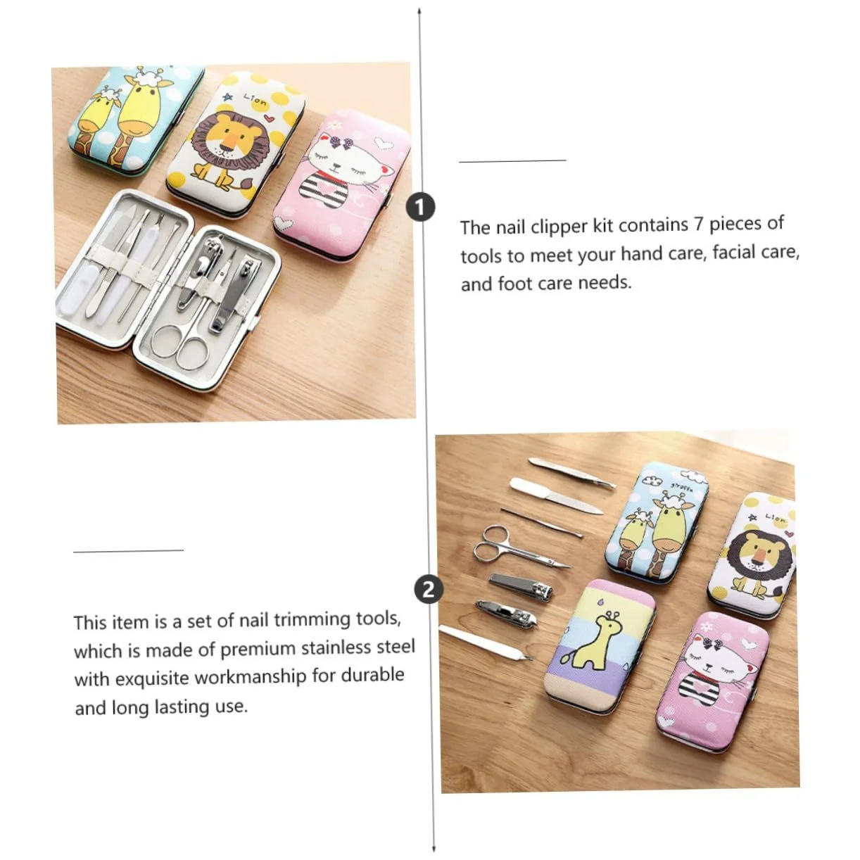 Набор для ухода за ногтями PACKOVE, 2 шт., с кусачками и ножницами, кожаный чехол, фото №8 Набор для ухода за ногтями PACKOVE, 2 шт., с кусачками и ножницами, кожаный чехол, фото №8