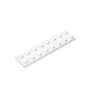 Конструктор TTEHGB Classic Building Plate 2x8 100 Штук Білий - Фото 1