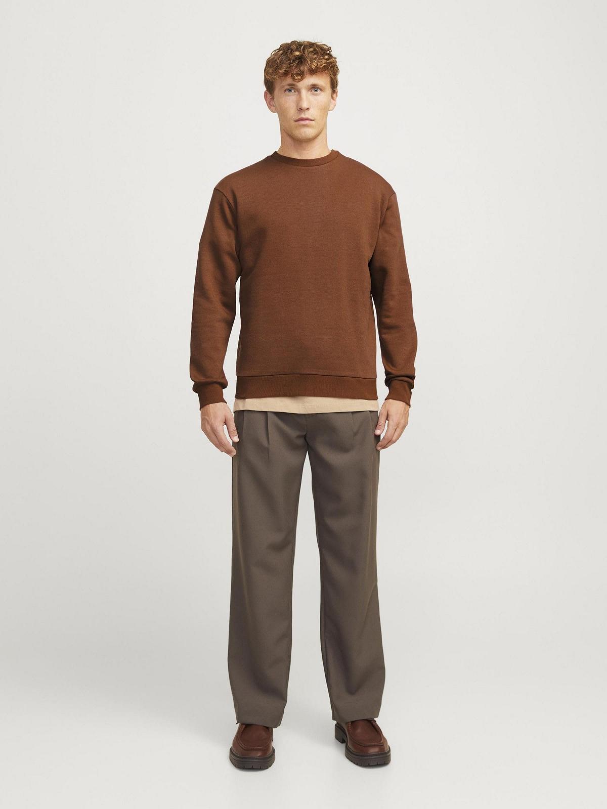 Мужской свитшот JACK & JONES Однотонный свитшот, фото №4