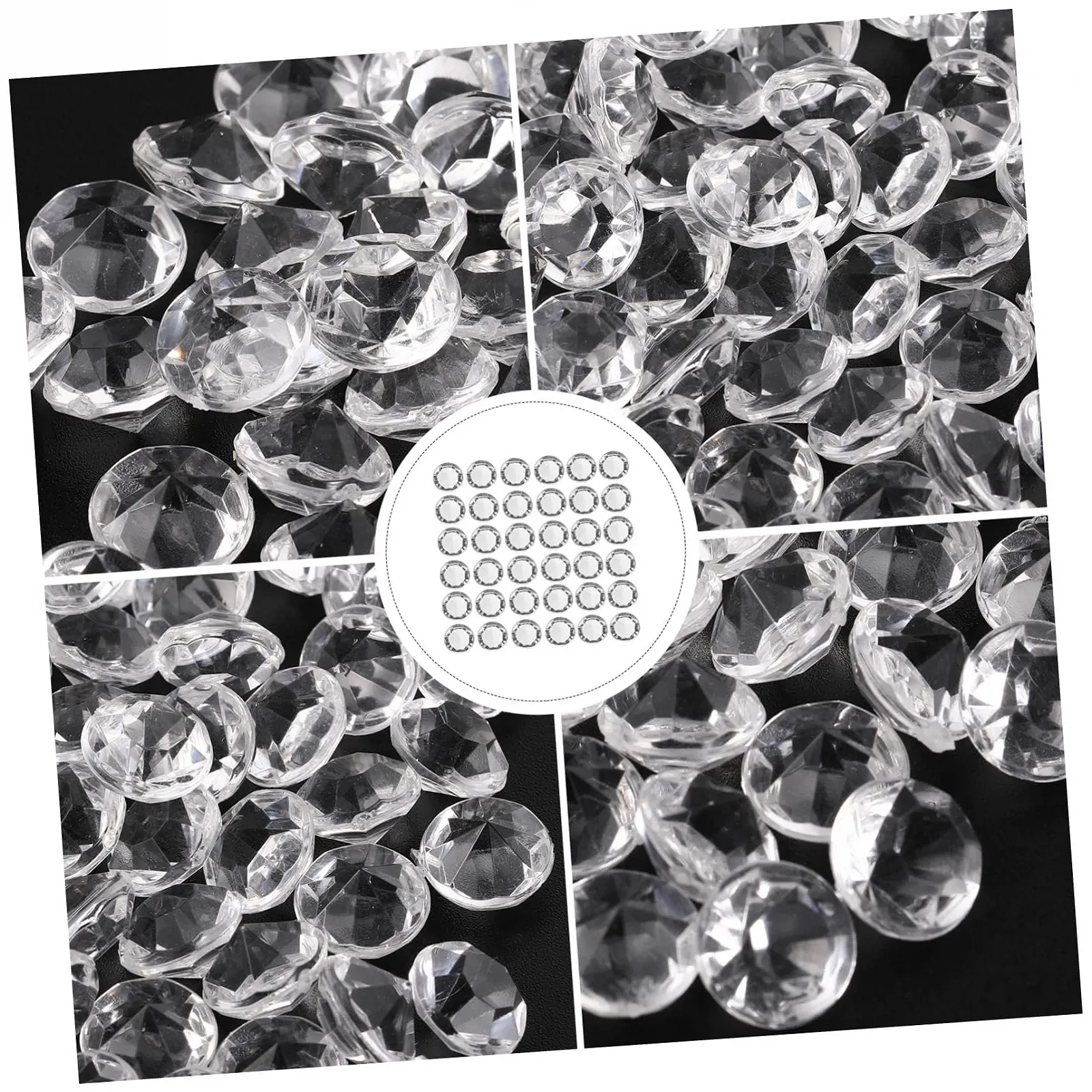 Набор Акриловые Стразы для Ногтей 500 шт. Прозрачный, фото №7
