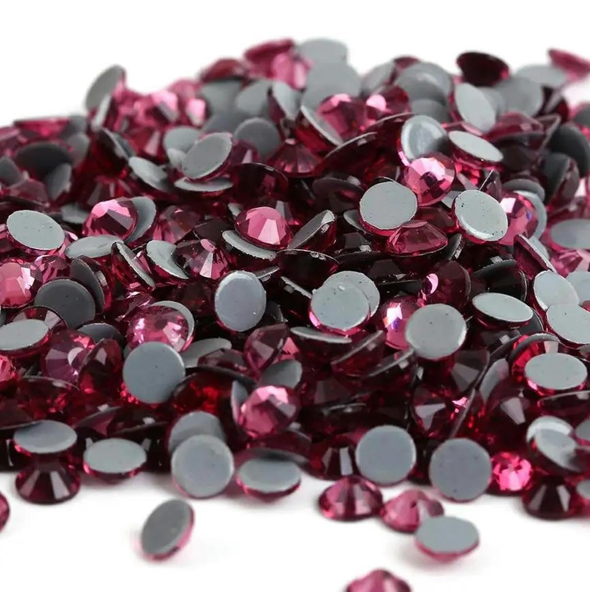 Кришталеві стрази 40 кольорів, S 6 S 30, для тканини, колір рожевий, S 30 288шт, фото №1