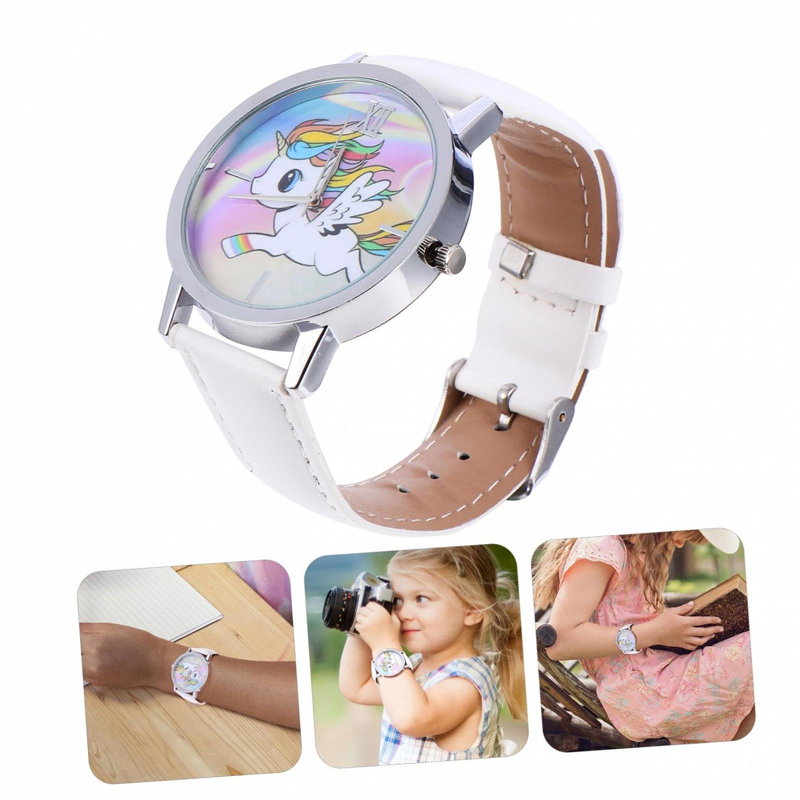 Годинник-браслет Єдиноріг VALICLUD Мультяшний годинник Жіночий годинник Кварцовий Білий, фото №9