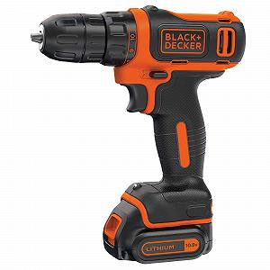 Дрель BLACK+DECKER BDCDD121KA-QW Аккумуляторная 10.8 В 1 батарея 1.5 Ач литий 40 аксессуаров и ящик для инструментов 16 дюймов synthetic.ua - Фото 1