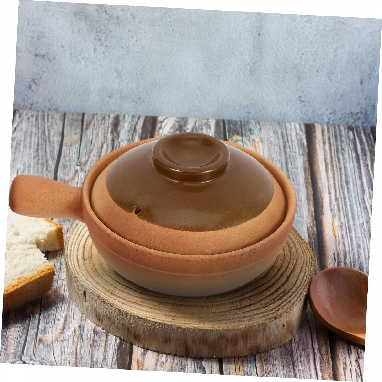 Кастрюля TOYANDONA керамическая с крышкой для тушения и риса, фото №5