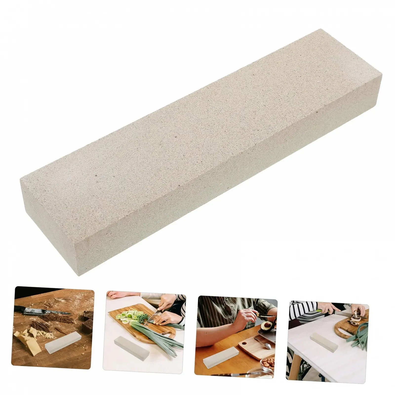 Точильные камни портативные двухсторонние серые 3 шт., фото №8