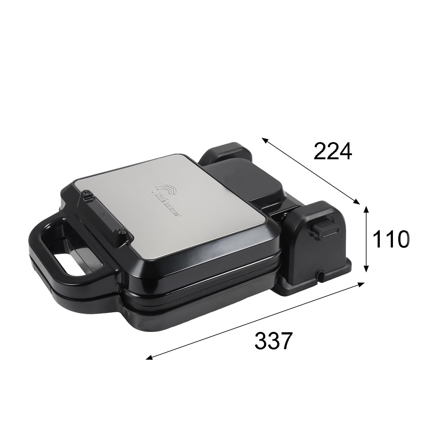 Вафельница LITTLE BALANCE Flip Waffeln, электрическая, вращающееся основание, 1200 Вт, черная, фото №3