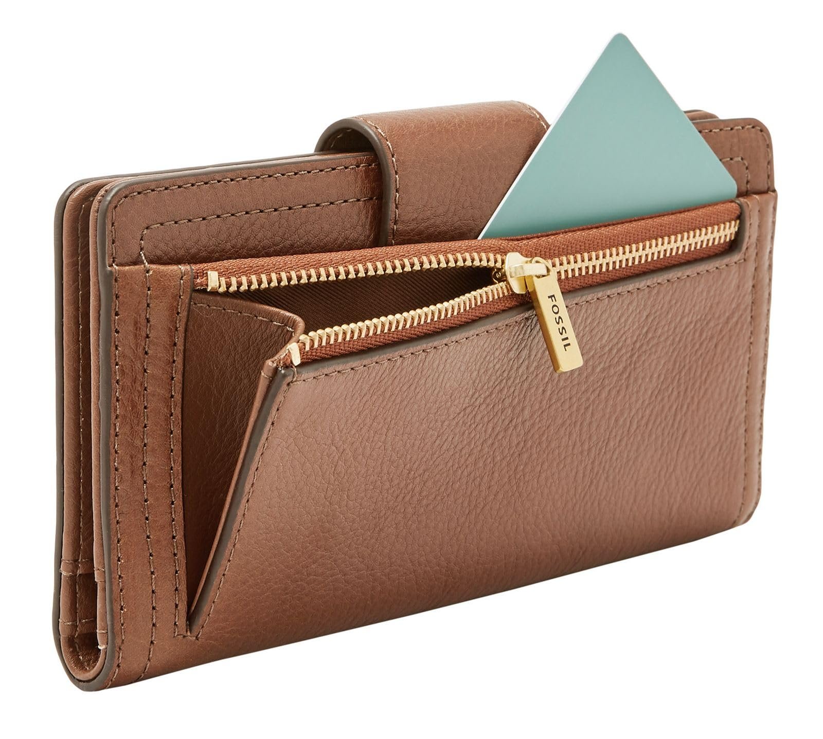 Гаманець Жіночий Fossil Logan RFID Tab Clutch Довжина 17,1 см x Ширина 1,9 см x Висота 8,9 см, фото №3