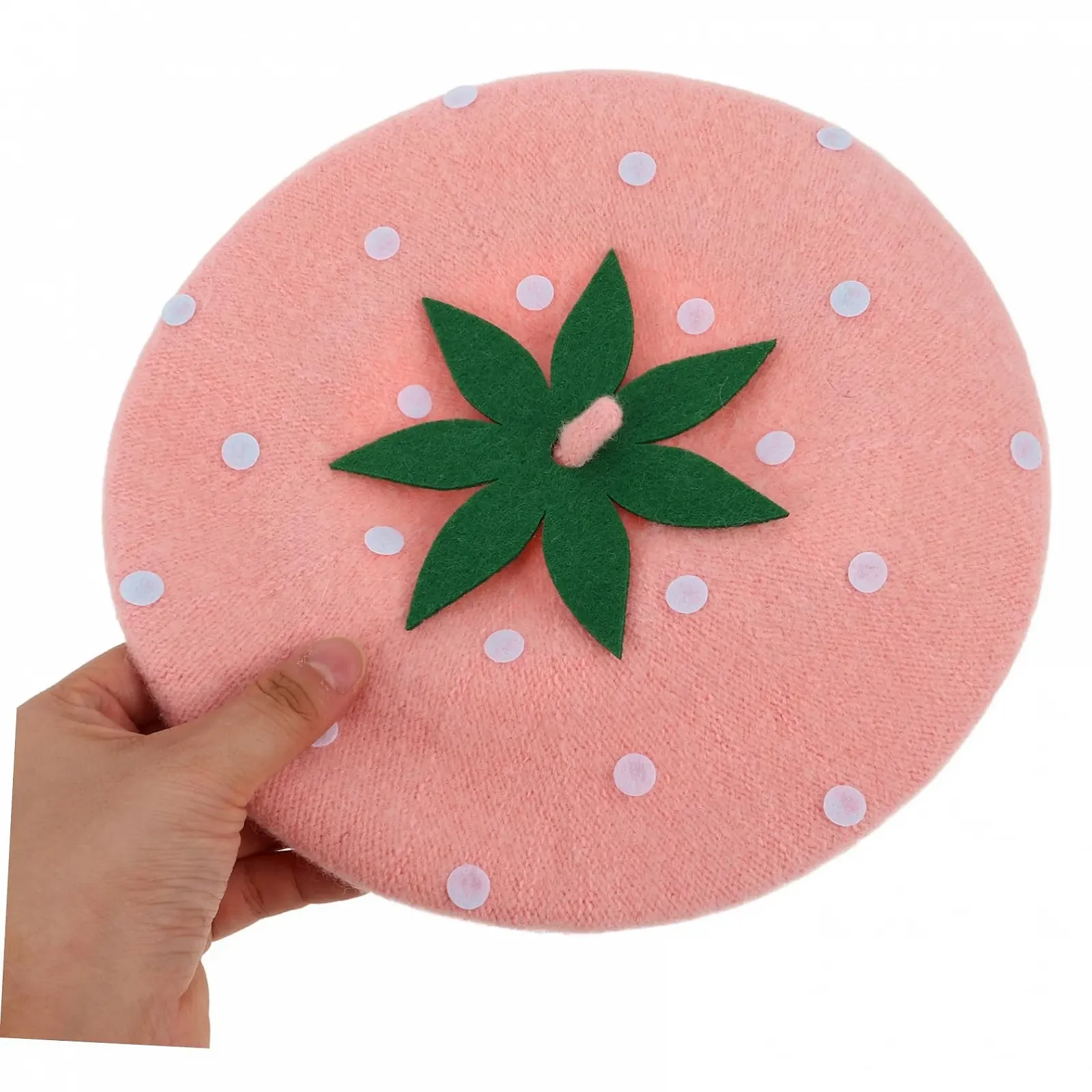 Берет для девочек, детский, милый, шерстяной, с кроличьими ушками, фото №7 Берет для девочек, детский, милый, шерстяной, с кроличьими ушками, фото №7