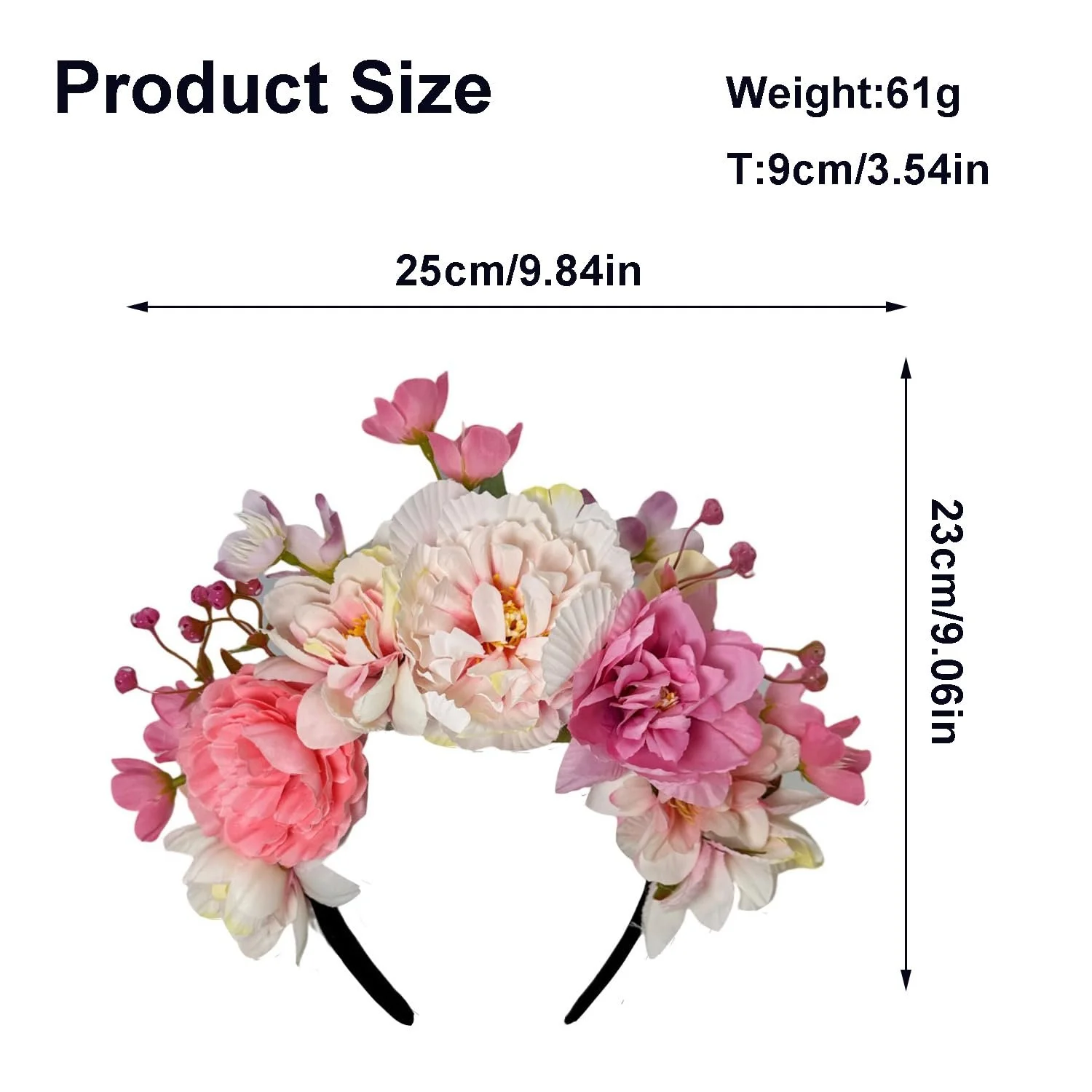 Обруч Цветы, фото №3