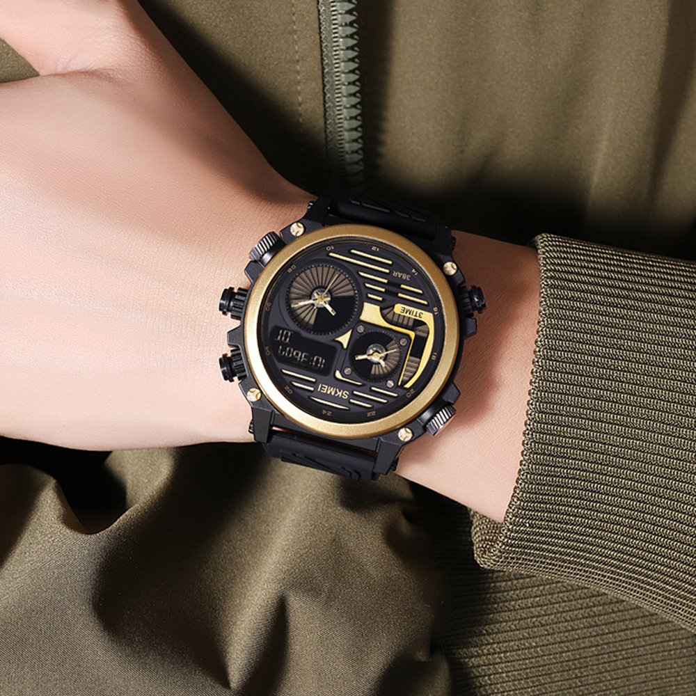 Годинник Skmei 2202 Black-Gold, фото №6