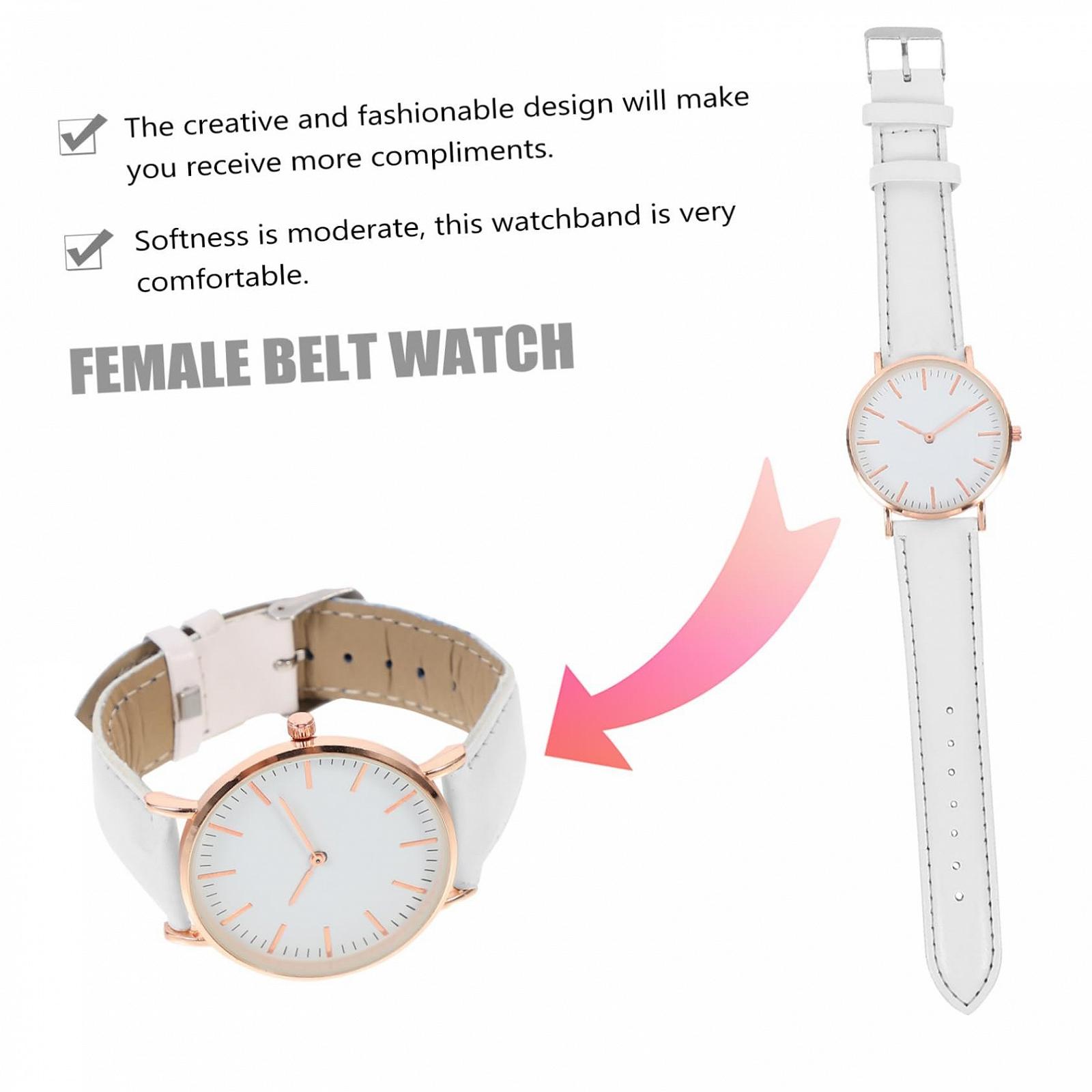 Жіночий наручний годинник Healvian з ПУ браслетом, фото №5