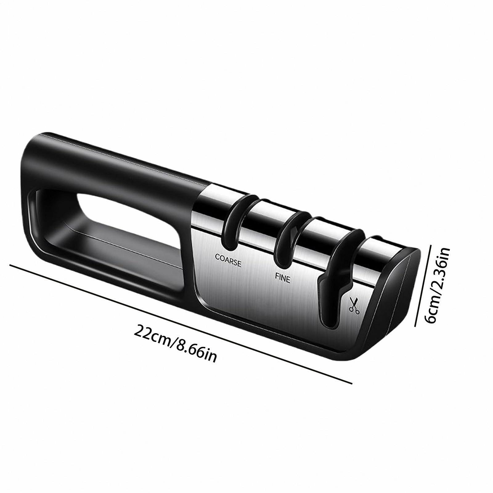 Точилка для ножей ручная 3-ступенчатая кухонная, фото №5