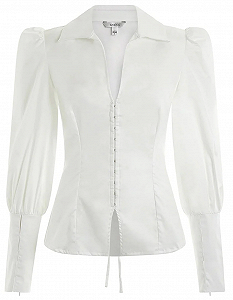 Жіноча біла блуза GUESS JEANS / Біла / Розмір S - Фото 1