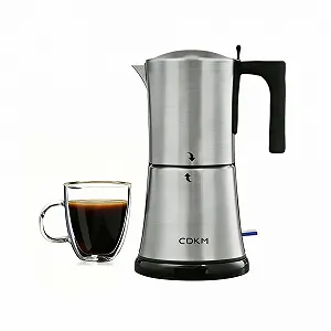 Электрическая гейзерная кофеварка Mocha 3-6 чашек Автоматическая Нержавеющая сталь 304 - Фото 1