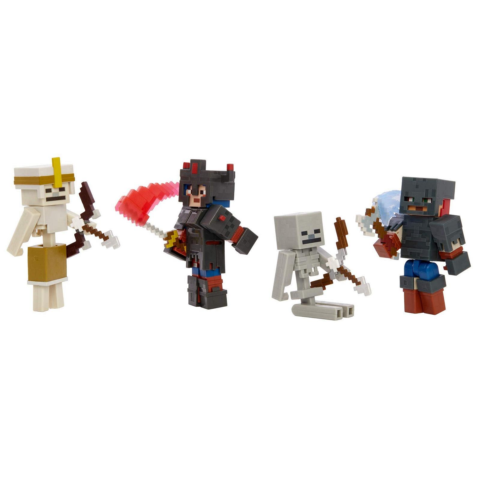 Фигурки Minecraft Dungeons Battle of The Fire Forge 4 подвижные фигурки, фото №4